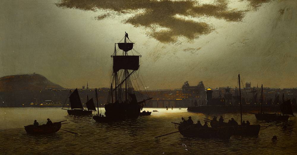 SCARBOROUGH HARBOUR by John Atkinson Grimshaw (British, 1836-1893) at Whyte's Auctions