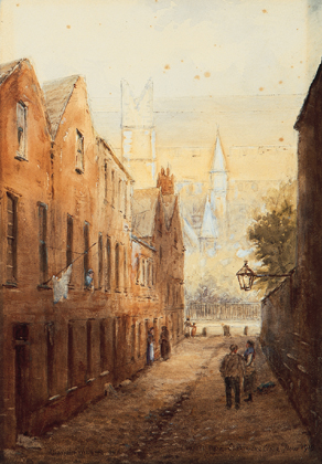 CHAPTER PLACE, SAINT PATRICK'S CLOSE, NOVEMBER 1910 by Alexander Williams sold for 2,285 at Whyte's Auctions