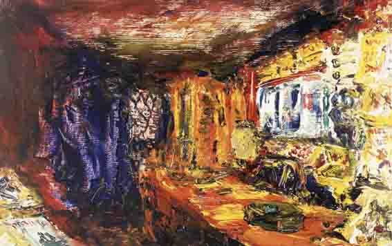 SWEETS, TOBACCO, BLOOD AND THUNDER by Jack Butler Yeats sold for 53,327 at Whyte's Auctions
