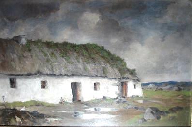 A COTTAGE IN KERRY by John Crampton Walker sold for 1,500 at Whyte's Auctions