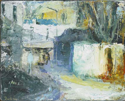 GRAND CANAL PLACE II by Donald Teskey sold for 6,200 at Whyte's Auctions