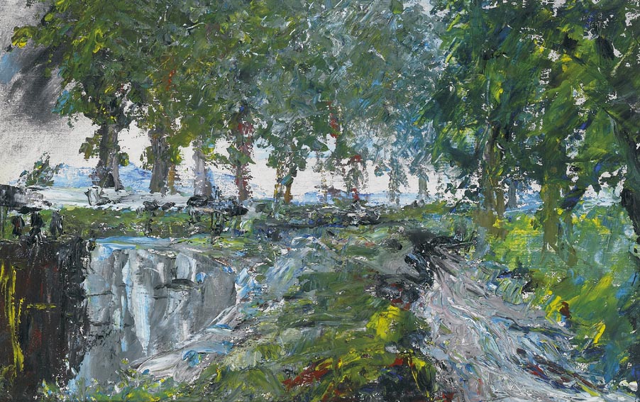 THE OVERFLOW OF THE CANAL 1942 by Jack Butler Yeats sold for 60,000 at Whyte's Auctions