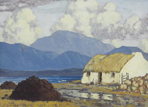 COTTAGES ON KILLARY BAY by Paul Henry sold for 87,000 at Whyte's Auctions