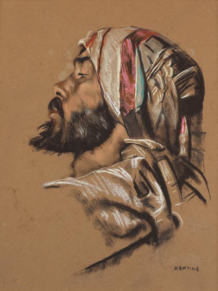 SELF PORTRAIT IN ARAB COSTUME by Sen Keating PPRHA HRA HRSA (1889-1977) at Whyte's Auctions