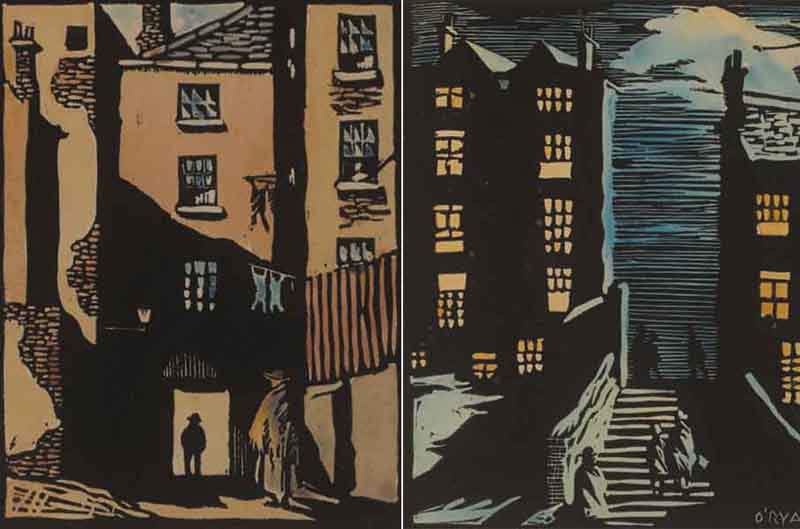 ANGEL ALLEY and 27 STEPS SUMMERHILL, DUBLIN (A PAIR) by Fergus O'Ryan RHA (1911-1989) at Whyte's Auctions