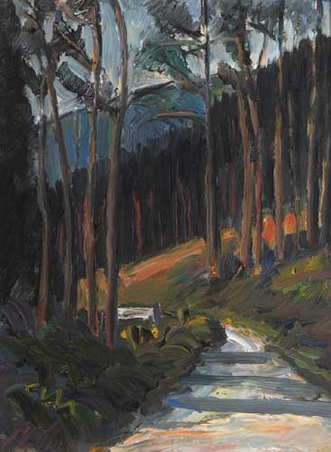 PATH THROUGH THE WOODS by Peter Collis RHA (1929-2012) at Whyte's Auctions