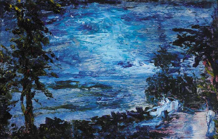 NIGHT, GLENGARRIFF, 1944 by Jack Butler Yeats sold for 82,000 at Whyte's Auctions