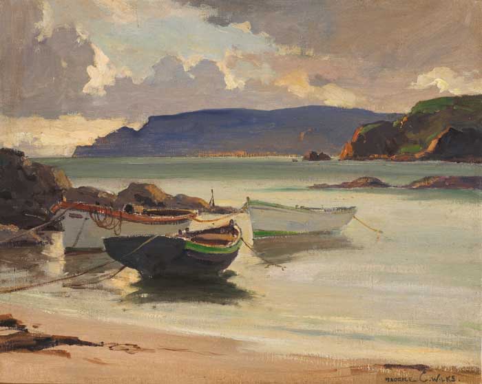 EVENING, ROCKFORT BAY, CUSHENDUN, COUNTY ANTRIM by Maurice Canning Wilks sold for 8,200 at Whyte's Auctions