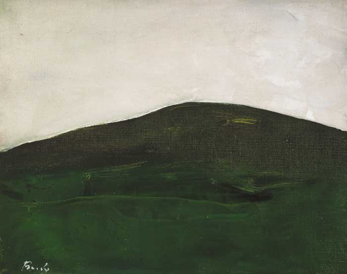 A WICKLOW HILL ON A WET DAY, 1971 by Charles Brady HRHA (1926-1997) at Whyte's Auctions