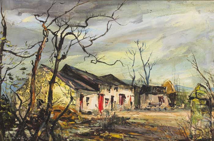 WINTER FARM BUILDINGS, 1961 by Kenneth Webb sold for 11,000 at Whyte's Auctions
