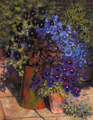 BLACK PANSIES by Maureen Jordan sold for 460 at Whyte's Auctions