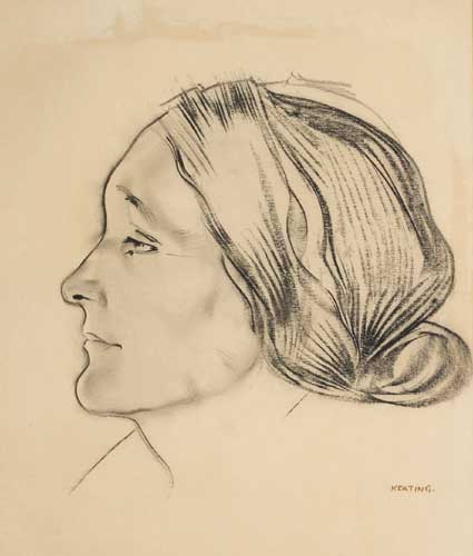 WOMAN'S HEAD by Sen Keating PPRHA HRA HRSA (1889-1977) at Whyte's Auctions