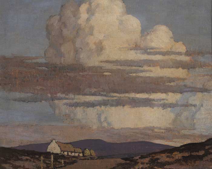 THE BLUE MOUNTAINS, COUNTY DONEGAL circa 1929-34 by Paul Henry sold for 105,000 at Whyte's Auctions