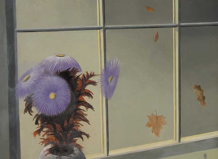 STILL LIFE WITH FALLING LEAVES by Nevill Johnson sold for 6,000 at Whyte's Auctions
