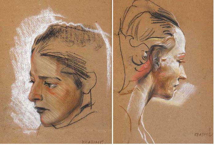 AIDA MACGONIGAL and STUDY OF A WOMAN (A PAIR) by Sen Keating PPRHA HRA HRSA (1889-1977) at Whyte's Auctions