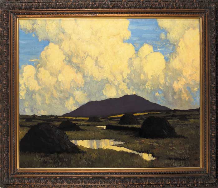 THE BOG AT EVENING, circa 1922-23 by Paul Henry RHA (1876-1958) at Whyte's Auctions