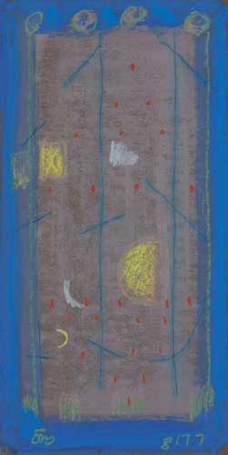 WALKING BY MOONLIGHT, 1977 by Tony O'Malley sold for 8,700 at Whyte's Auctions