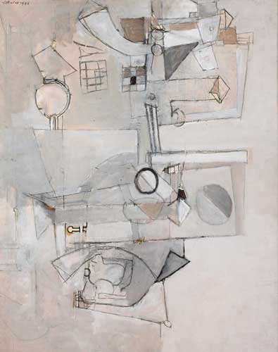 ABSTRACT E, 1972 by Nevill Johnson sold for 3,400 at Whyte's Auctions