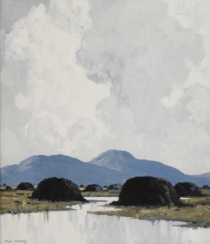AN IRISH BOG, circa 1939 by Paul Henry sold for 120,000 at Whyte's Auctions