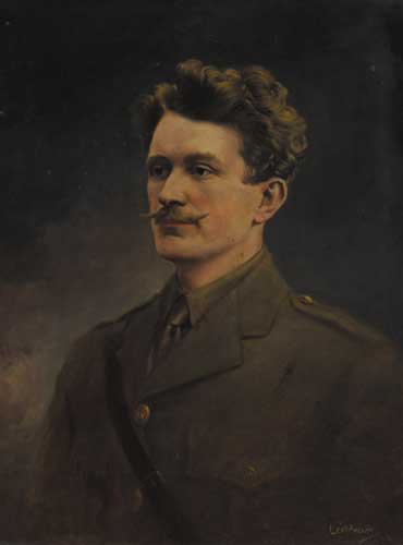 PORTRAIT OF THOMAS ASHE IN THE UNIFORM OF THE IRISH VOLUNTEERS by Leo Whelan sold for 40,000 at Whyte's Auctions