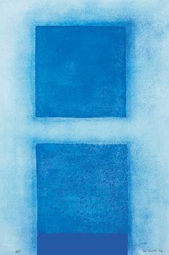 COBALT PREDOMINATES, 1972 by William Scott sold for 3,200 at Whyte's Auctions