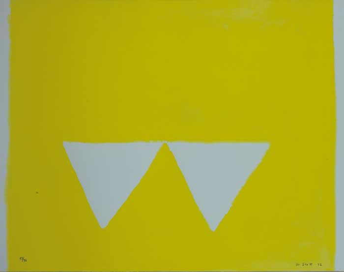 SECOND TRIANGLES, 1972 by William Scott sold for 2,900 at Whyte's Auctions