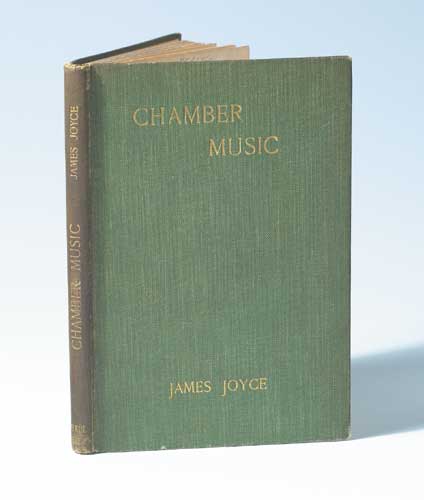 CHAMBER MUSIC, first edition of Joyce's first book by James Joyce sold for 3,000 at Whyte's Auctions