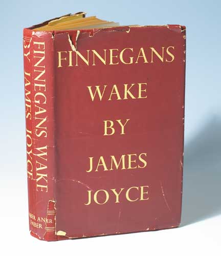FINNEGANS WAKE - the first UK edition by James Joyce sold for 1,000 at Whyte's Auctions