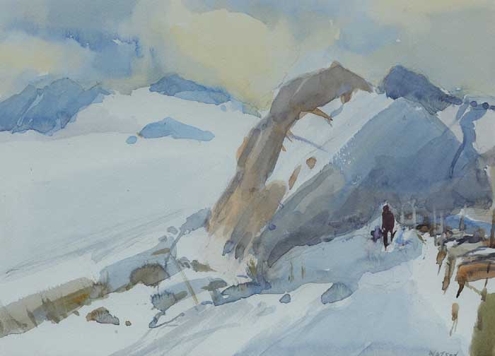 BERNAGH TORS, MOURNE MOUNTAINS by James Watson sold for 220 at Whyte's Auctions