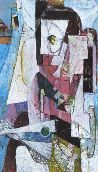 FIGURE WITH GUITAR, c.1944 by Nevill Johnson sold for 2,650 at Whyte's Auctions