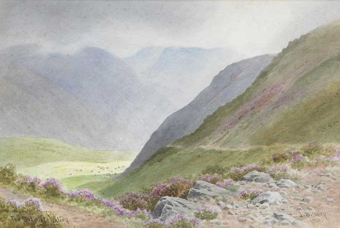 MOUNTAINS OF MOURNE, THE SILENT VALLEY, COUNTY DOWN, 1928 by Joseph William Carey RUA (1859-1937) at Whyte's Auctions
