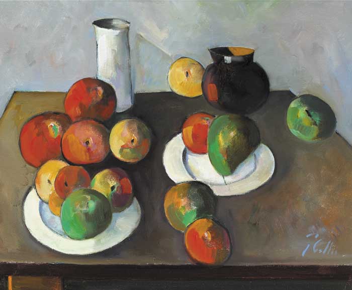 STILL LIFE WITH FRUIT by Peter Collis RHA (1929-2012) at Whyte's Auctions