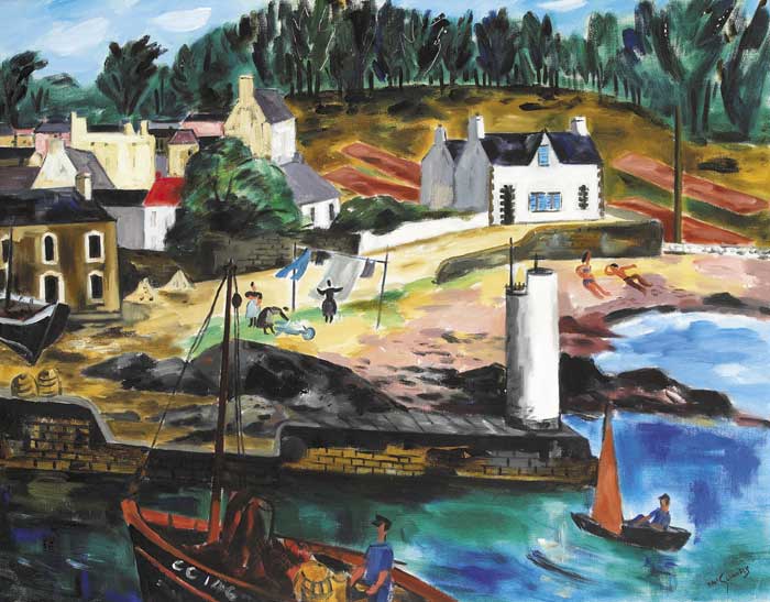 BRETON PORT, 1949 by Norah McGuinness sold for 20,000 at Whyte's Auctions