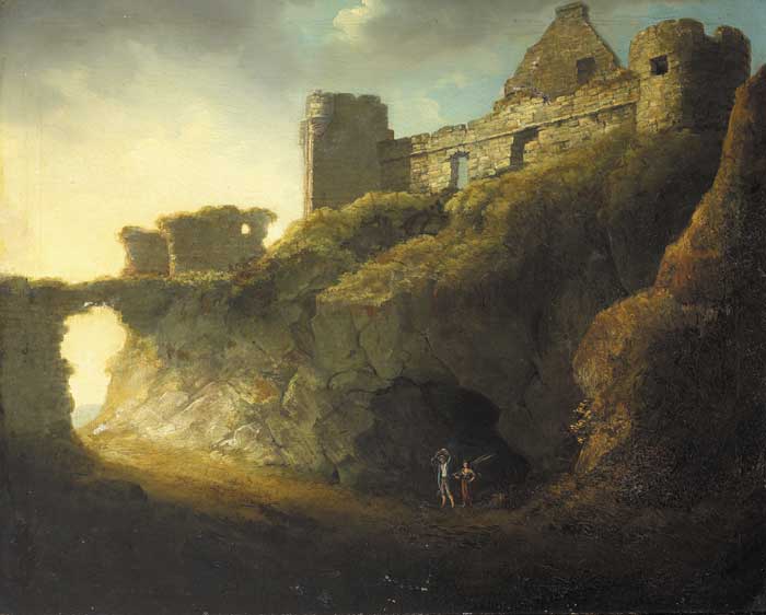 DUNLUCE CASTLE, COUNTY ANTRIM, 1817 by W. Watts sold for 2,000 at Whyte's Auctions