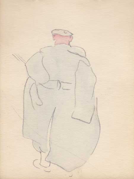 GENTLEMAN IN OVERCOAT by Jack Butler Yeats RHA (1871-1957) at Whyte's Auctions