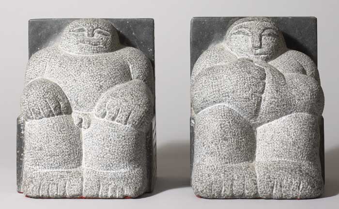 KING and QUEEN, 1983 (A PAIR) by Dick Joynt sold for 1,400 at Whyte's Auctions