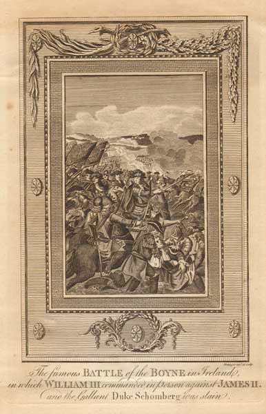 [1690] "The Famous Battle of the Boyne..." An 18th Century Engraving at Whyte's Auctions
