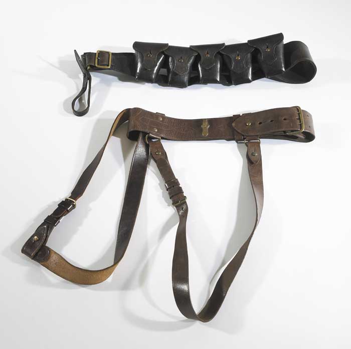 1922: Bandolier and Sam Browne belt at Whyte's Auctions
