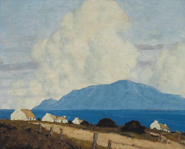 WEST OF IRELAND LANDSCAPE, 1925-1935 by Paul Henry sold for 106,000 at Whyte's Auctions