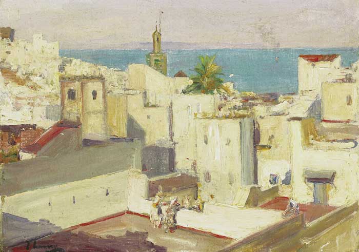 THE HOUSE-TOPS, TANGIER, 1912 by Sir John Lavery sold for 23,000 at Whyte's Auctions