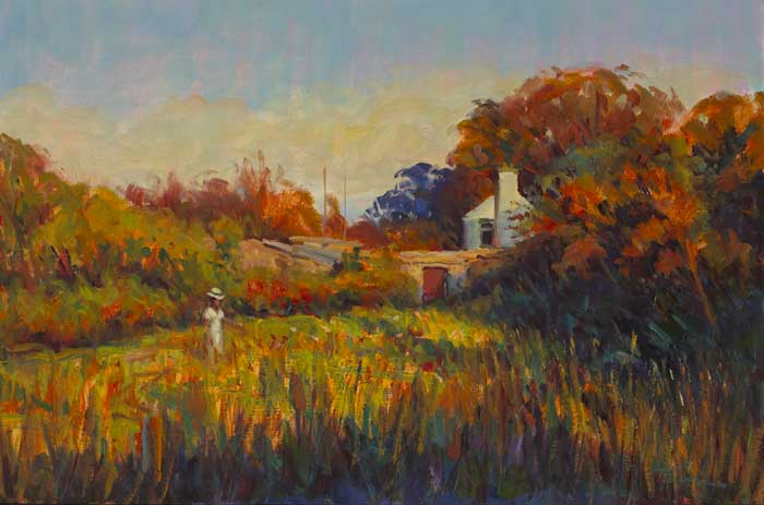 A WALK IN THE EVENING SUN by Norman Teeling (b.1944) at Whyte's Auctions