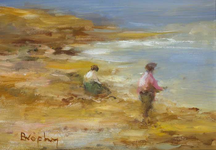 FIGURES ON THE SHORE by Elizabeth Brophy (1926-2020) at Whyte's Auctions