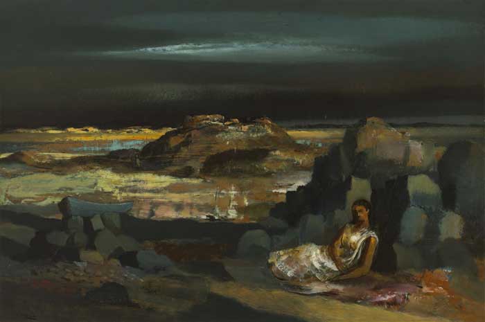 FIGURE ON A SHORE by Daniel O'Neill sold for 14,500 at Whyte's Auctions