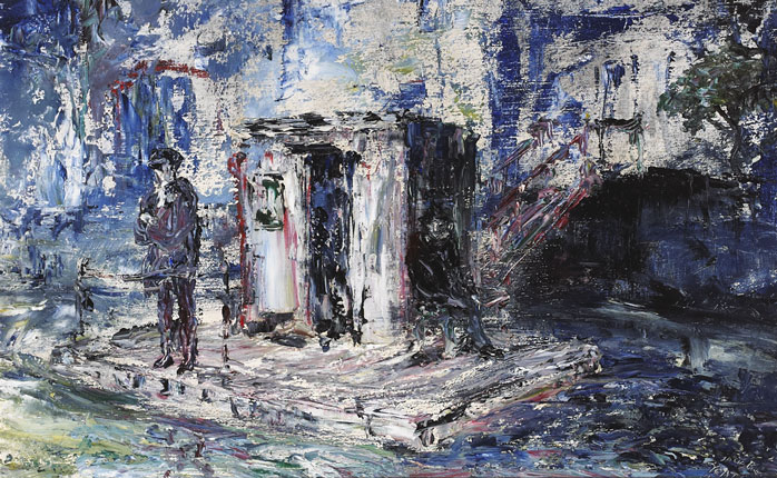 THE PONTOON, 1947 by Jack Butler Yeats sold for 49,000 at Whyte's Auctions