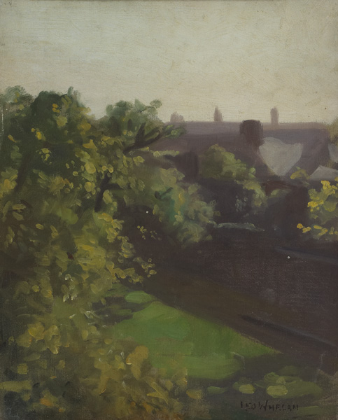 REAR VIEW FROM 65 ECCLES STREET, DUBLIN [THE ARTIST'S HOME] by Leo Whelan sold for 2,600 at Whyte's Auctions