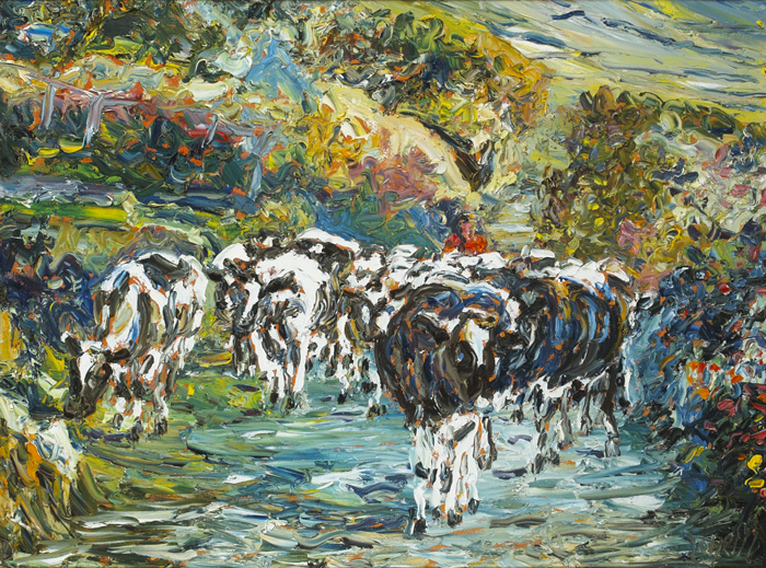 MILKING TIME by Liam O'Neill sold for 5,200 at Whyte's Auctions