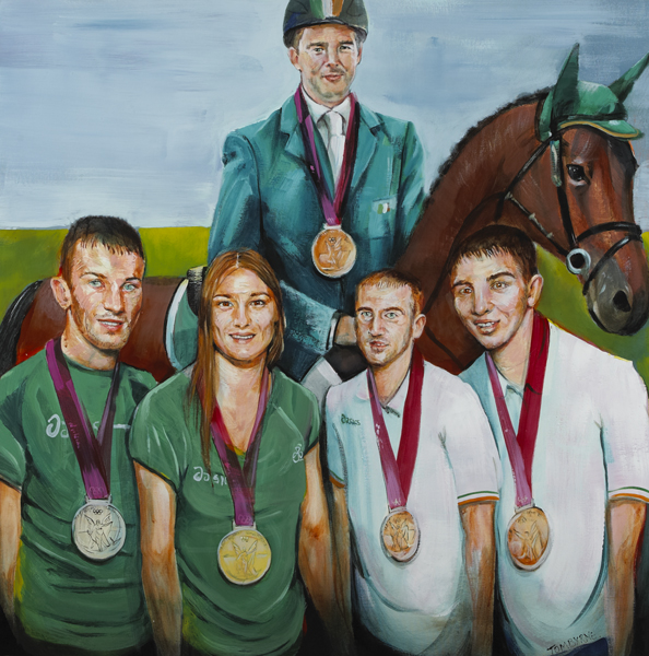 OLYMPICS MEDALISTS, 2012 by Tom Byrne (b.1962) at Whyte's Auctions