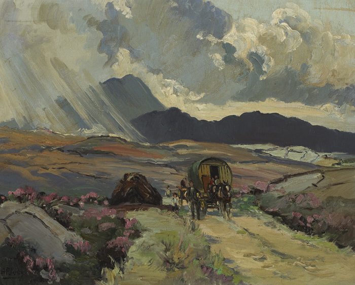 HEAVY SHOWERS NEAR GLEN VILLAGE, COUNTY DONEGAL by Anne Primrose Jury sold for 1,700 at Whyte's Auctions