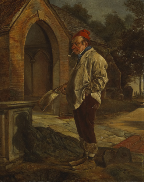GRAVE DIGGER, 1865 by Erskine Nicol sold for 3,800 at Whyte's Auctions