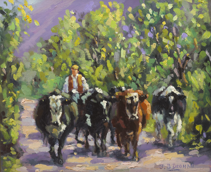ON THE ROAD HOME by James S. Brohan (b.1952) at Whyte's Auctions